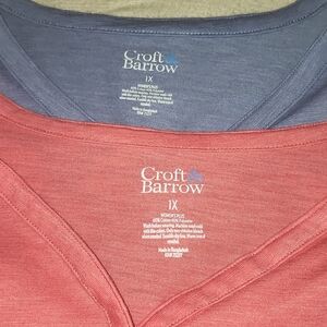 Bundle of 2 Croft & Barrow Shirts 1X